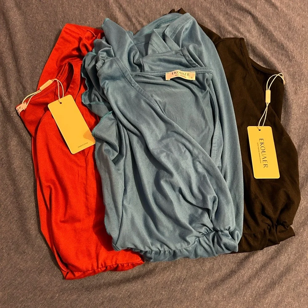 NWT Red Maternity Shirt - Picture 4 of 4